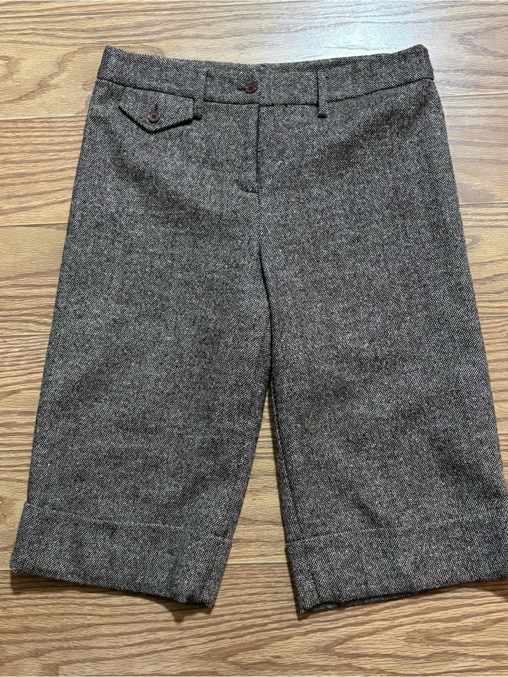 NEW Boston Proper Brown Sparkle Crop Pants Size 12 Work Office Preppy